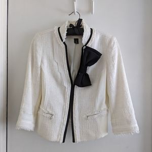 White House Black Market tweed blazer